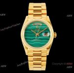 Swiss 2834 Rolex DayDate 36 Gold Presidential Malachite Face Replica watch_th.jpg